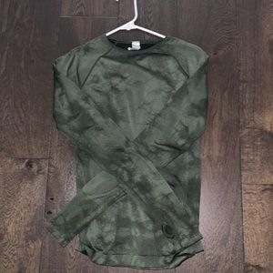 Zella green tie dye long sleeve